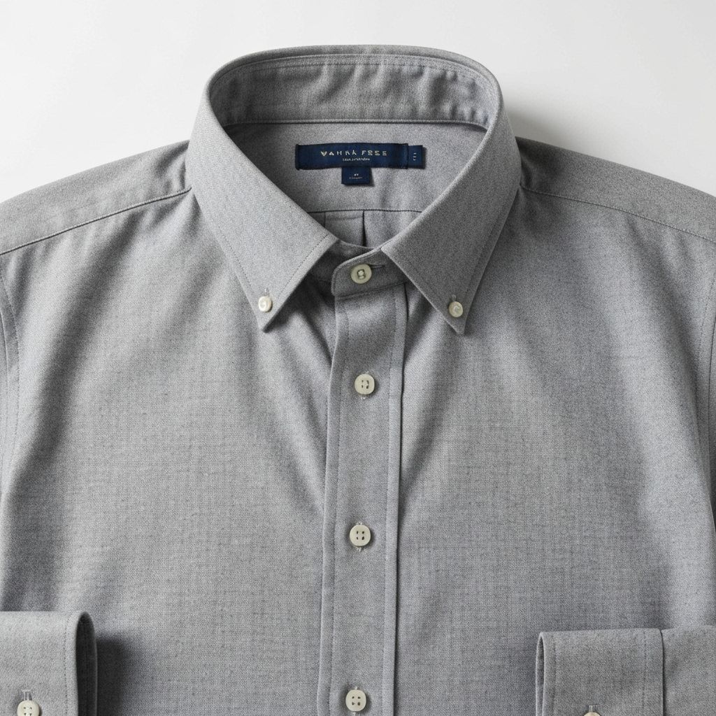 Camisa Gris Oxford